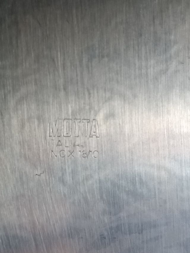 Vassoio vintage in acciaio inox