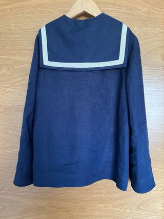 Traje de comunion de nanos con zapatos beige