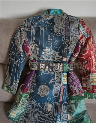 Gabardina desigual mujer 
