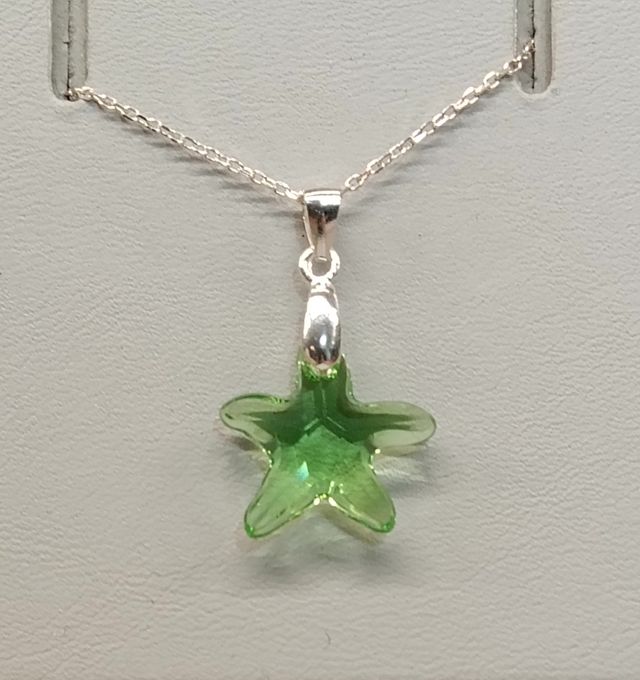 Colgante plata y cristal Swarovski