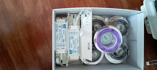 Juego 5 unidades  foco halógeno iluminación