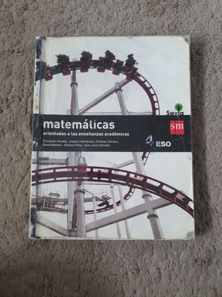 Libro Matemáticas 4°ESO SM