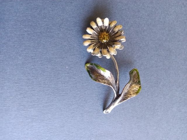 Margherita fusione  argento 925 e smalto