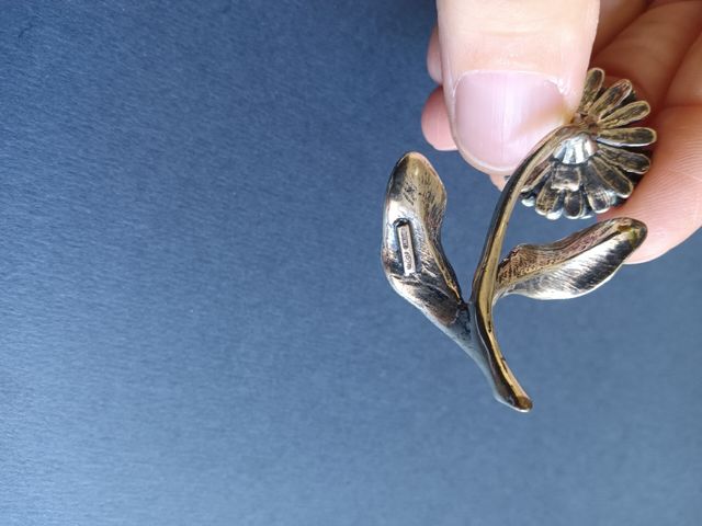 Margherita fusione  argento 925 e smalto