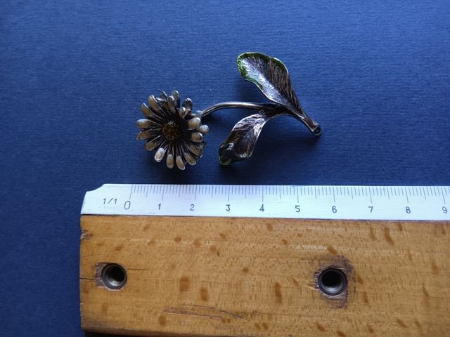 Margherita fusione  argento 925 e smalto