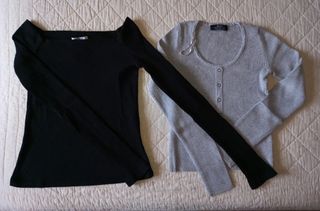 Set maglie crop Zara e Bershka