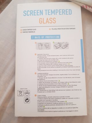 Pantalla de vidrio templado para movil