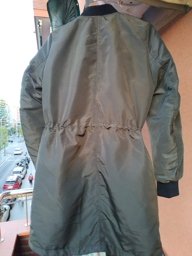 Bomber 3/4, verde militar, COMO NUEVA!