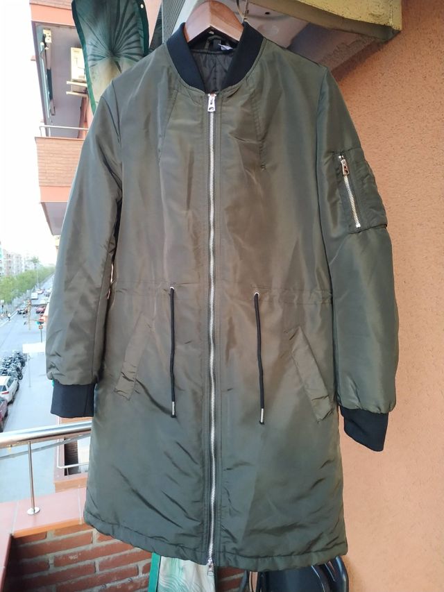Bomber 3/4, verde militar, COMO NUEVA!