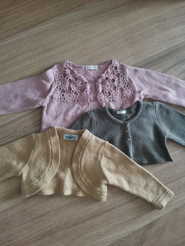 3 chaquetas de bebé