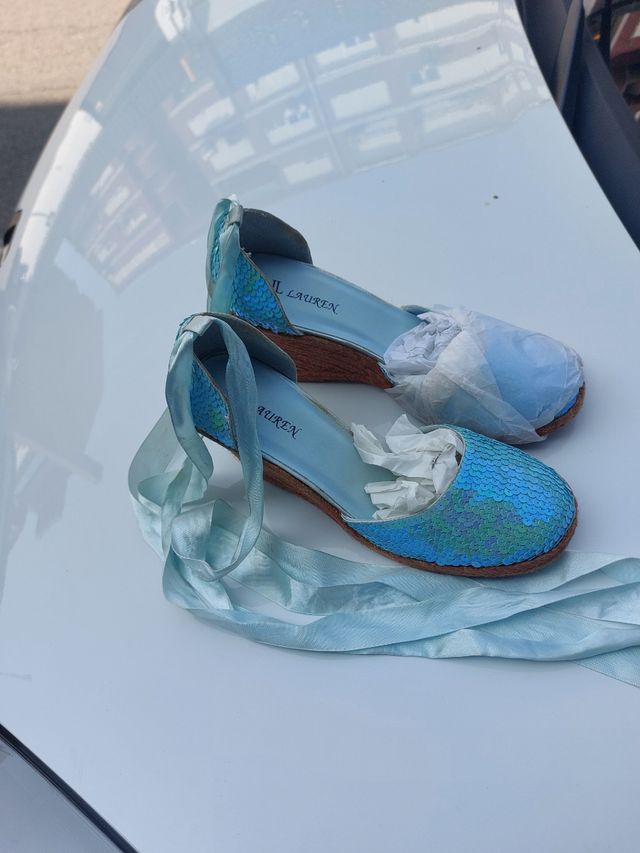 Alpargatas de cuña fiesta T-39