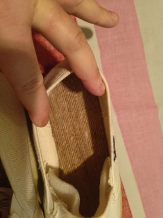 Zapatos lona tipo saco