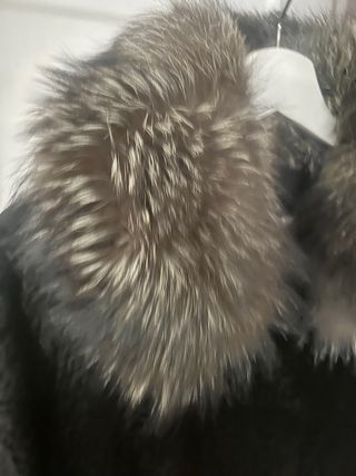 Abrigo piel astracan y zorro