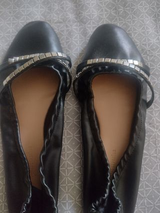 Bailarinas/Manoletinas negras talla 40