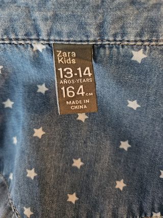 Camisa de ganga Zara