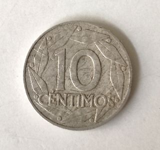 Moneda 10 céntimos peseta 1959