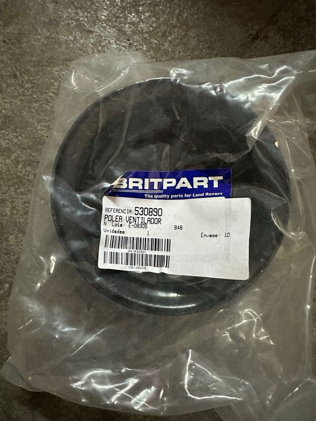 Polea ventilador land rover santana