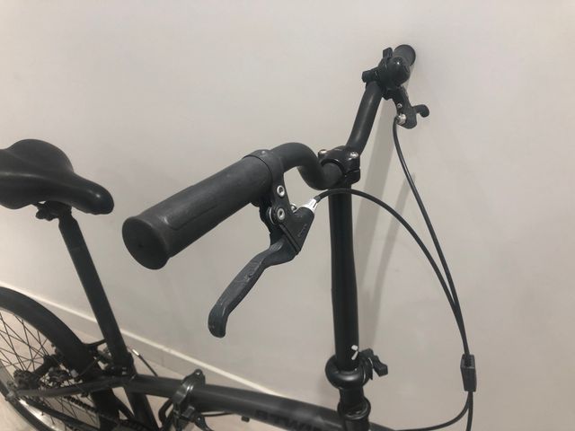 Bicicleta pegable BTWIN negra 20 pulgadas