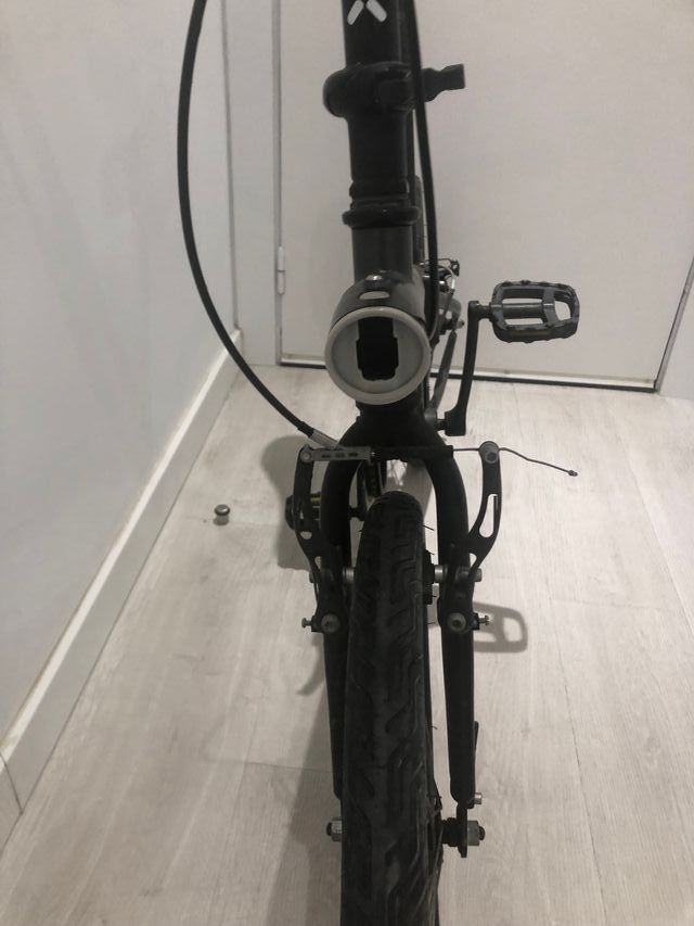 Bicicleta pegable BTWIN negra 20 pulgadas