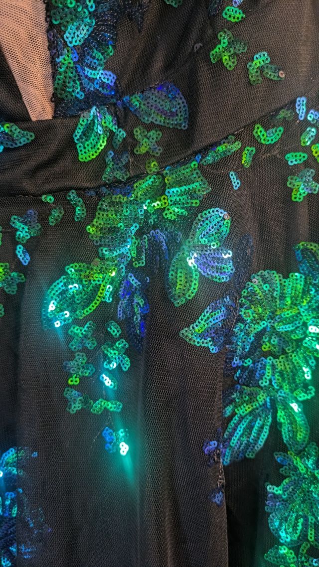 Vestido de tul y lentejuelas