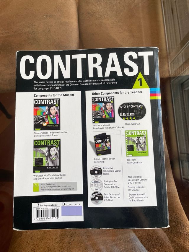 Contrast for 1º bachillerato student’s book