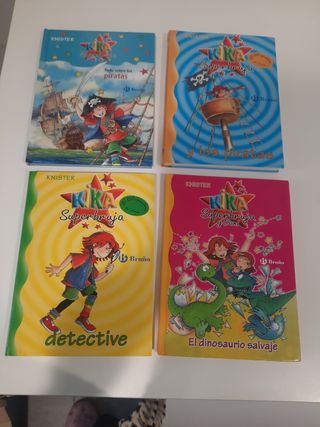 Lote 4 libros kika superbruja 