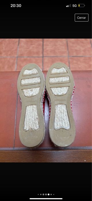 alpargata plana de esparto