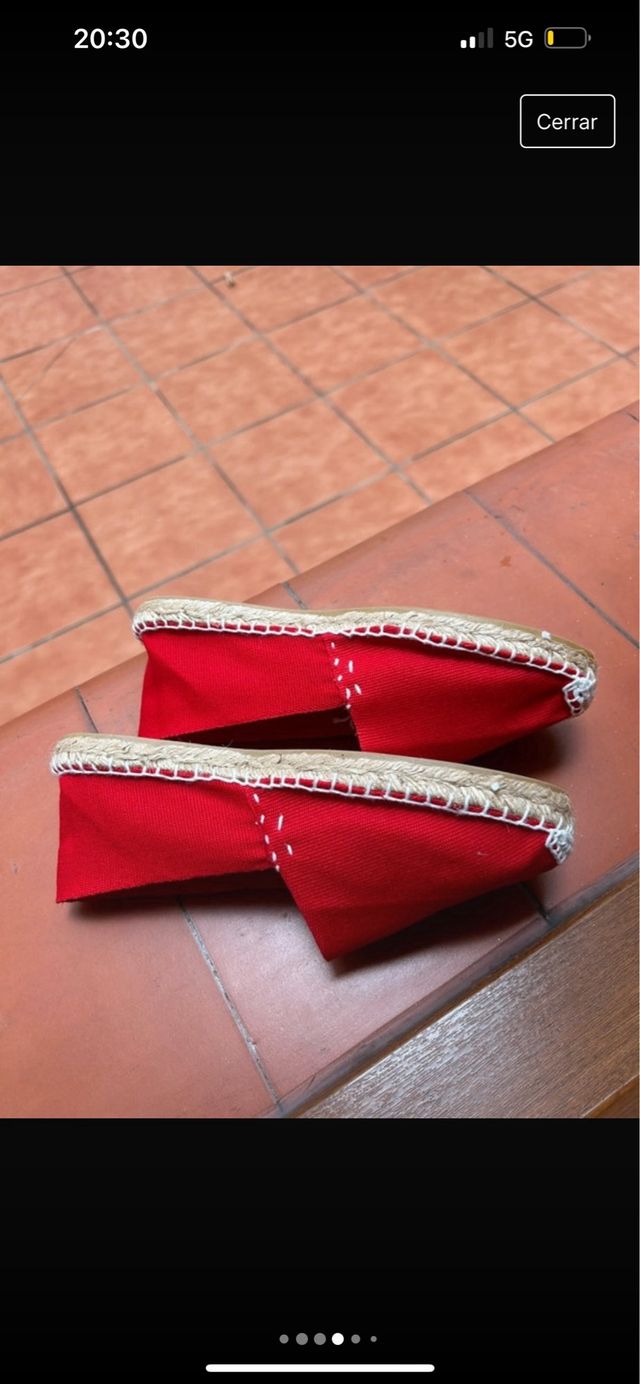 alpargata plana de esparto