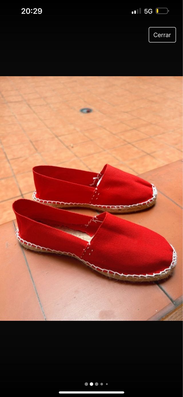 alpargata plana de esparto