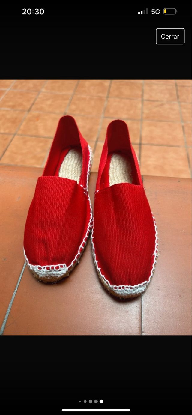 alpargata plana de esparto