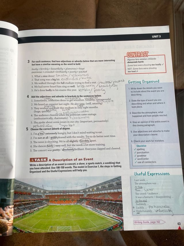 Contrast for 2º bachillerato student’s book