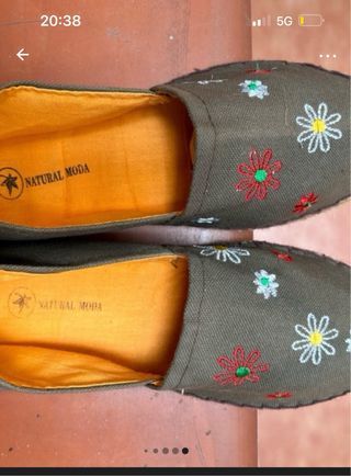 alpargata plana de Natural moda