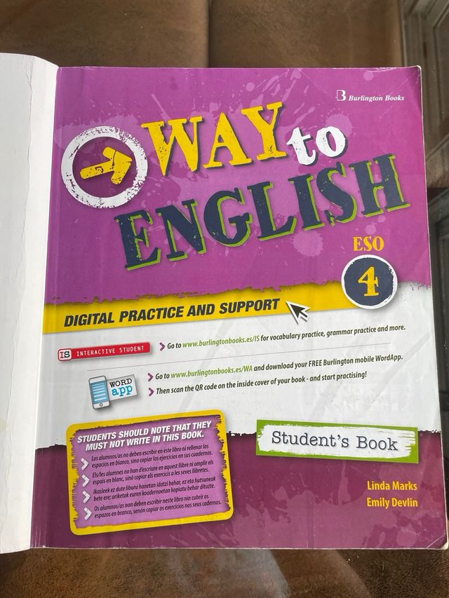 Way to english 4º ESO student’s book