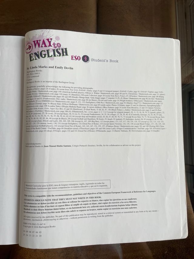 Way to english 4º ESO student’s book
