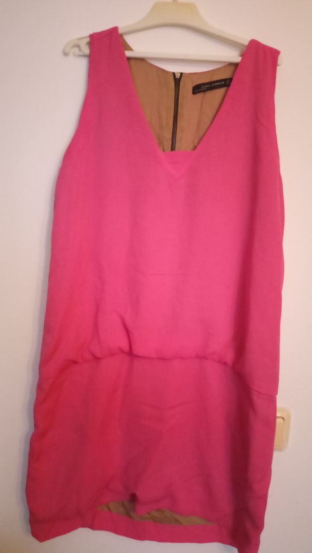 Vestido rosa Zara