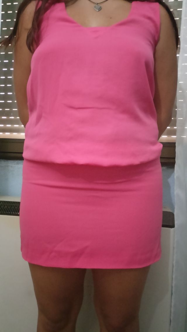Vestido rosa Zara