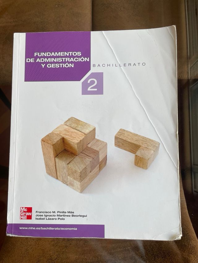 Fundamentos administración y gestión 2º bach