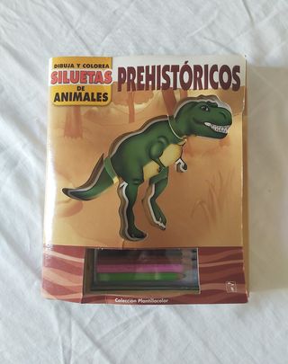 Libro siluetas de dinosaurios