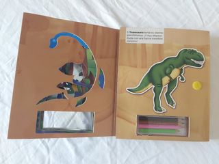 Libro siluetas de dinosaurios