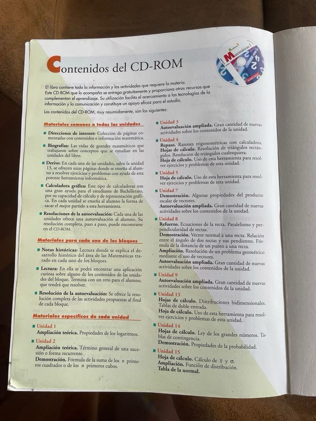 Matemáticas I 1º bachillerato