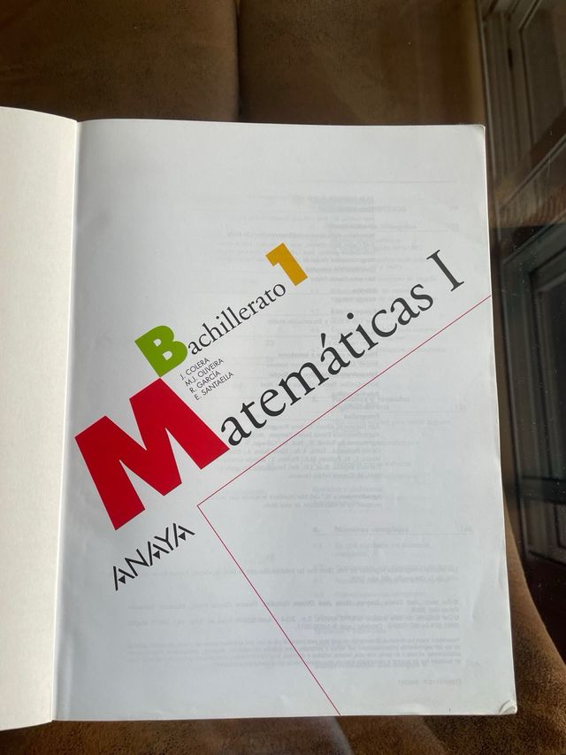 Matemáticas I 1º bachillerato