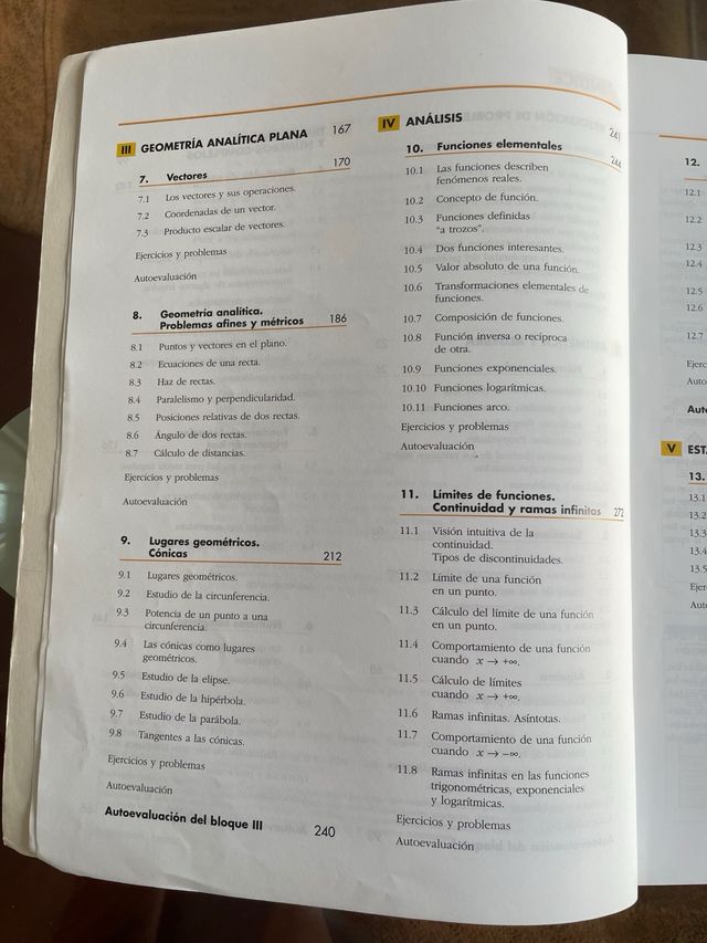 Matemáticas I 1º bachillerato