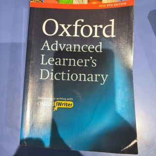 Diccionario inglés avanzado Oxford advanced