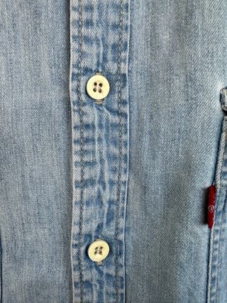 1 VINTAGE camisa vaquera azul LEVIS talla XL
