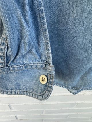 1 VINTAGE camisa vaquera azul LEVIS talla XL
