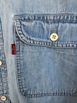 1 VINTAGE camisa vaquera azul LEVIS talla XL