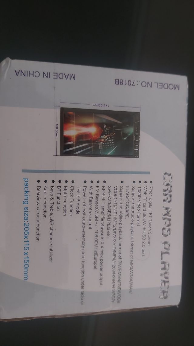 Pantalla monitor coche