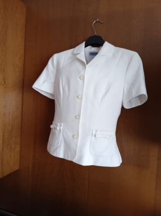Americana chaqueta manga corta algodón 