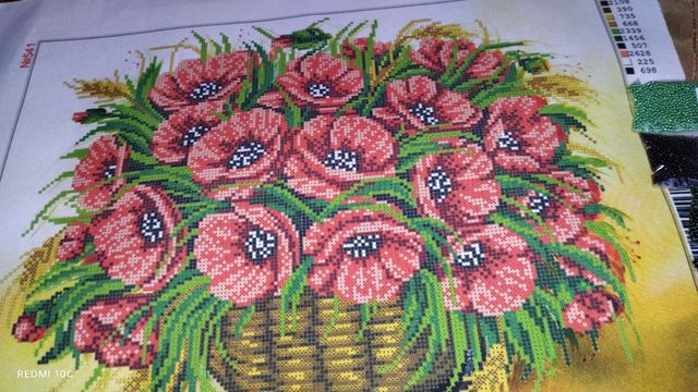 PAPAVERI KIT DA RICAMARE 