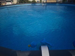 Piscina desmontable de lona 6,10 x 1,22